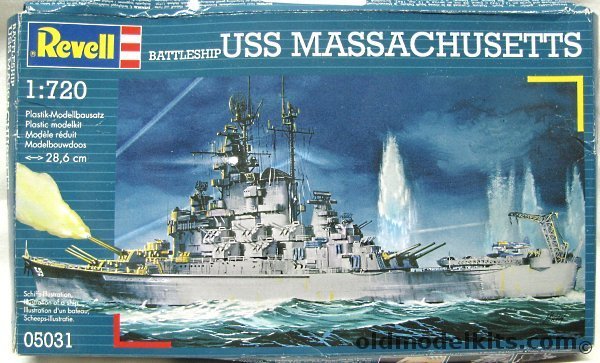 Revell 1/720 Battleship USS Massachusetts, 05031 plastic model kit